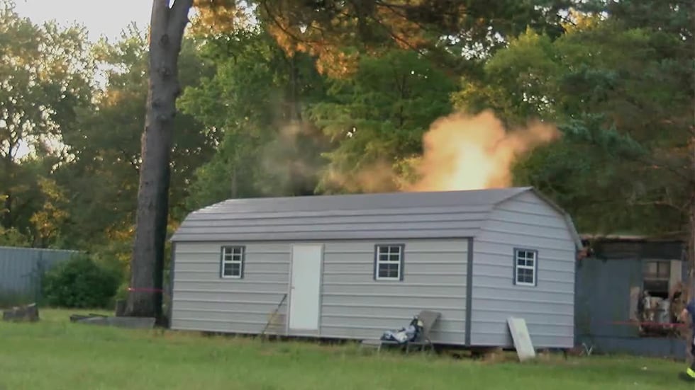 When crews arrived, they said they found heavy fire in the front of the mobile home.