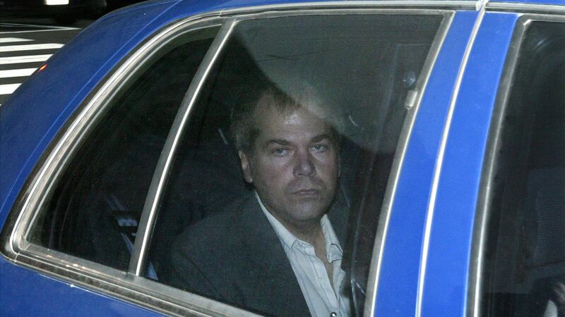 FILE - In this Nov. 18, 2003 file photo, John Hinckley Jr. arrives at U.S. District Court in...