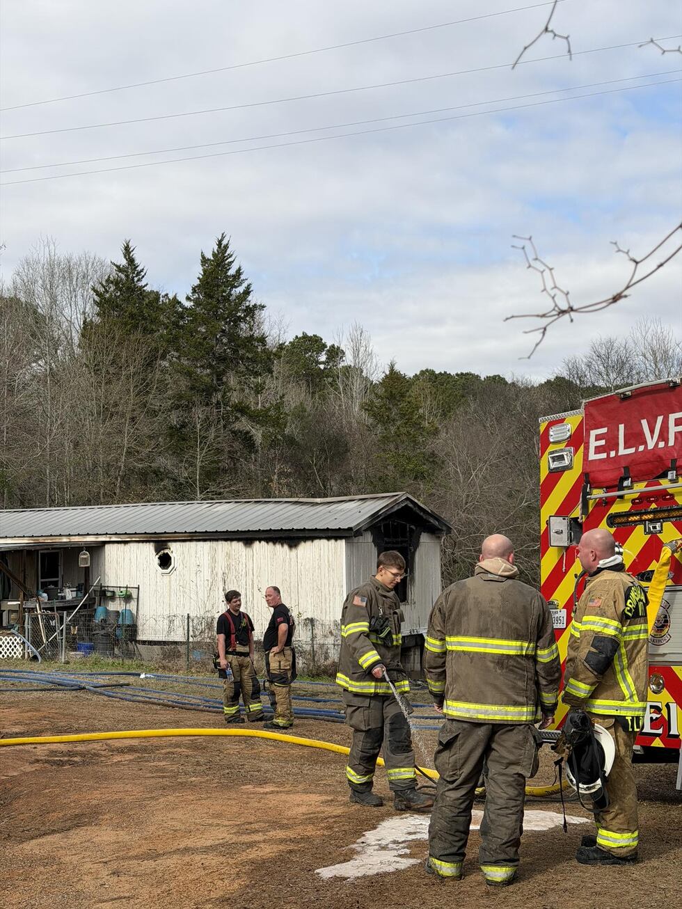 Mobile home fire in Rusk County