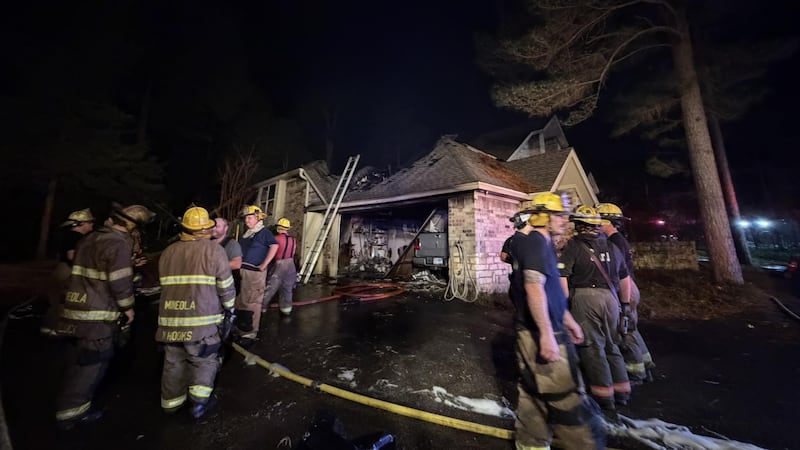 Four fire departments and about 45 firefighters spent several hours fighting a fire that...