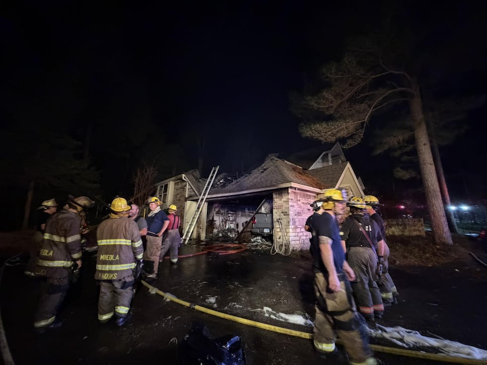 Four fire departments and about 45 firefighters spent several hours fighting a fire that...