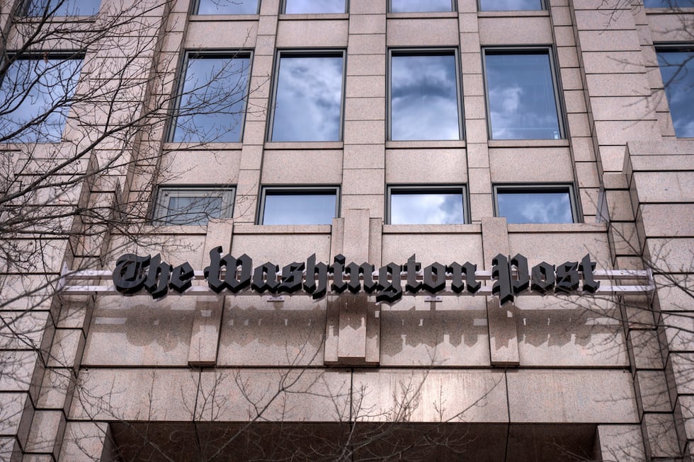 Edificio del Washington Post en Washington, el 26 de enero de 2026. (AP Foto/Mark Schiefelbein)