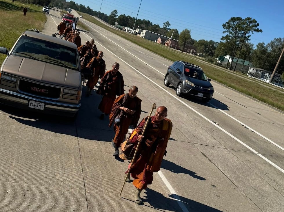 The Jasper County Sheriff’s Office is asking drivers to slow down as a group of Buddhist monks...