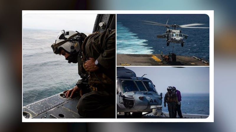 The 1st Marine Expeditionary Force said the search for eight service members feared dead...