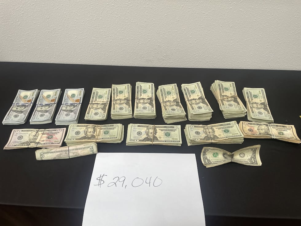 The Panola County Sheriff's Office seized $29,000 in cash during a traffic stop.