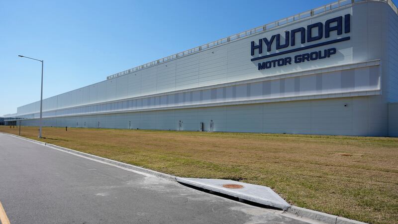 La fábrica Metaplant America de Hyundai Motor Group, el 26 de marzo de 2025, en Ellabell,...