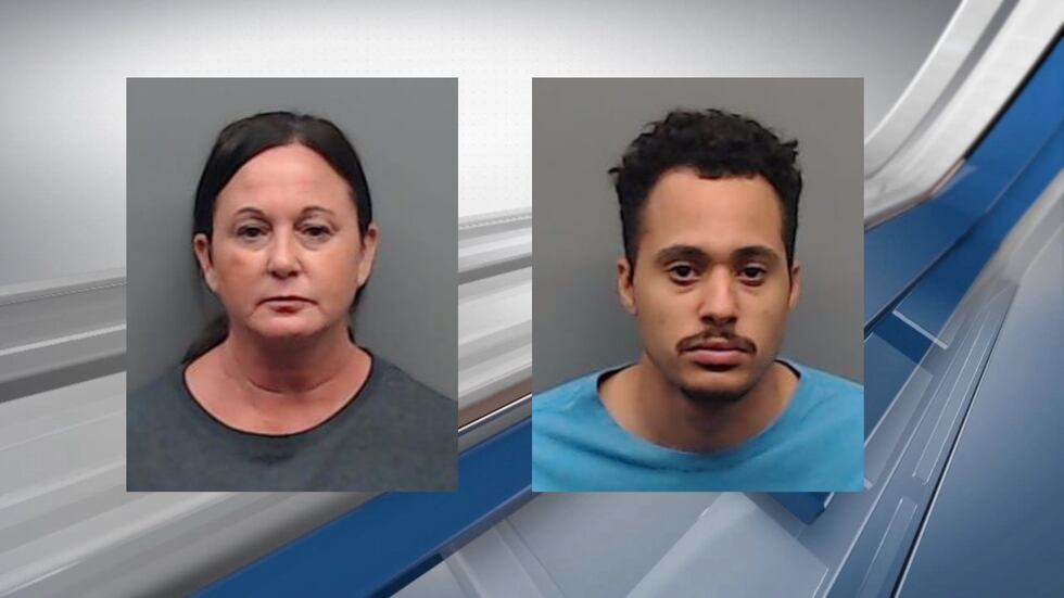 Karla Florence (left) and her son, Blake Florence (right), were arrested Tuesday.