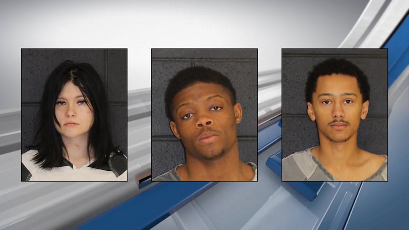 De izquierda a derecha: Jayla Jackson de Sulphur Springs, Diego Childs-Goodale de Sulphur...