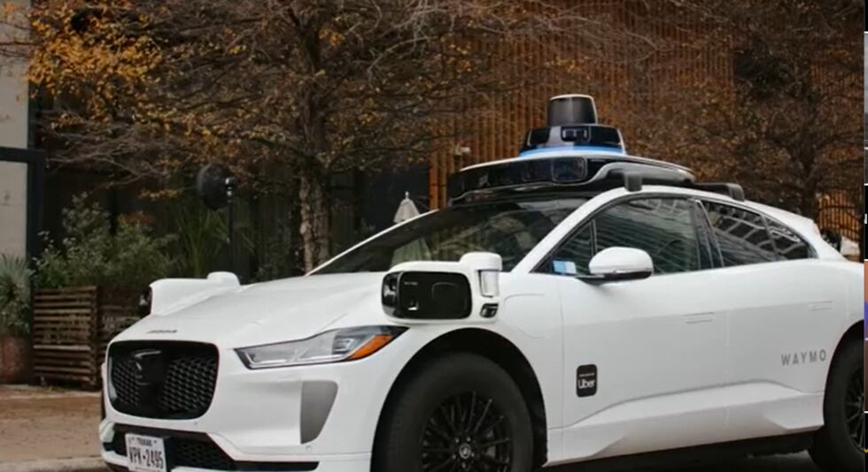 Users can book a ride from the Uber app in the autonomous Jaguar I-Pace for no additional cost.