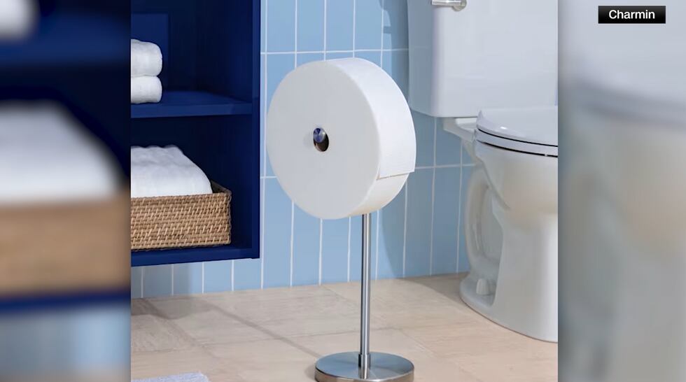 Charmin's "Forever Roll" is about 32 times larger than a standard one.
