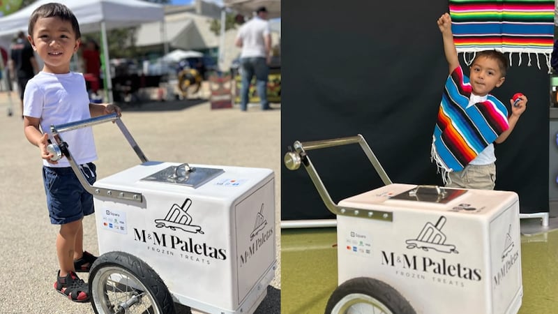 El pequeño ya ha vendido sus paletas en varios eventos.