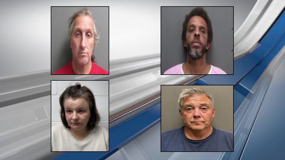 From right to left: Phillip Eugene Wiseman Jr., 56, of Milam, Rotheria Andrew Sowell, 43, of...