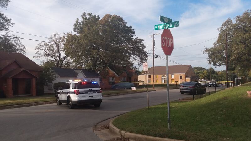 The area around the shooting scene has been taped off.