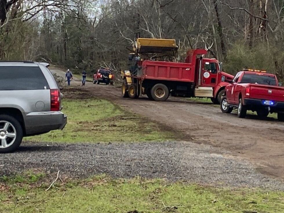 Rusk County family barely escapes as storm knocks down trees, power lines