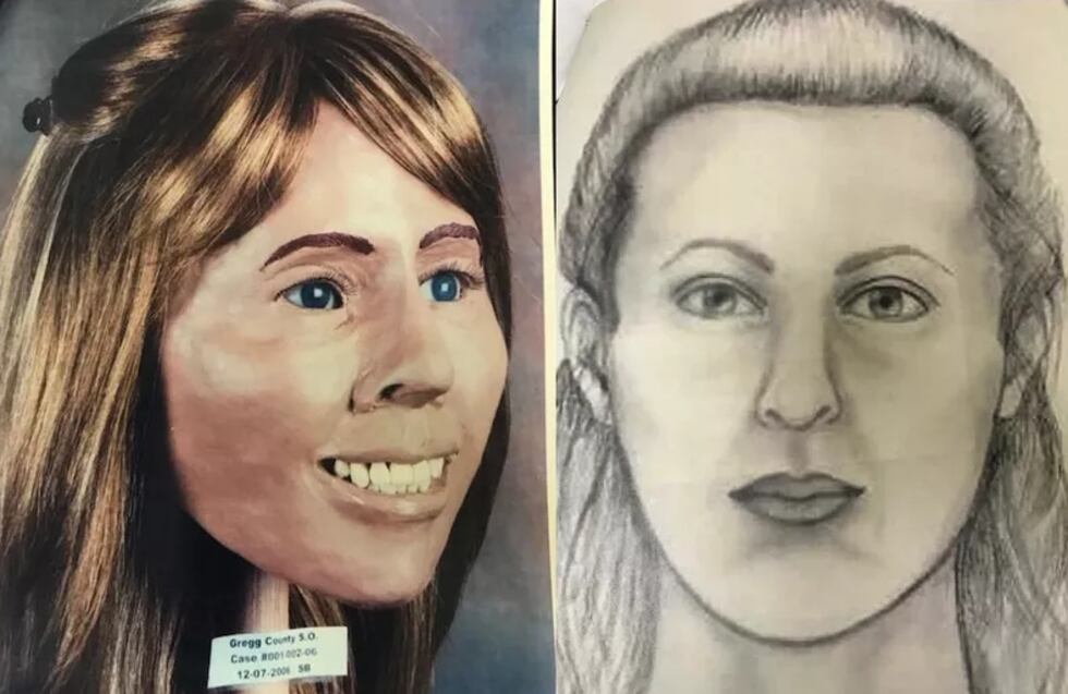 Bocetos de Lavender Doe (Source: Gregg County Sheriff's Office)