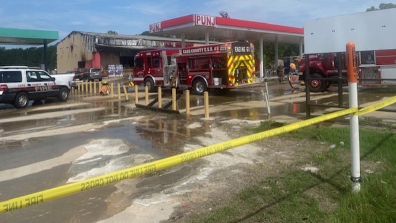 Fire at Punj Truck Stop and Indian Restaurant in Cass County.