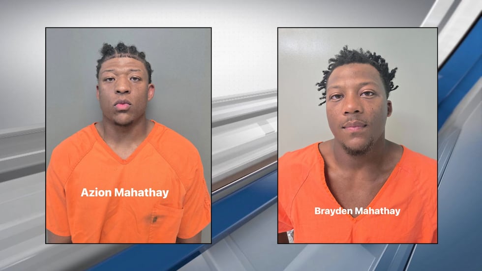 Azion Mahathay, 21 and his brother Brayden Mahathay, 19, both of Kirbyville