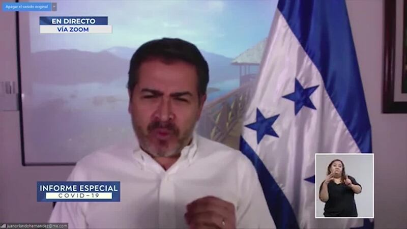 El presidente de Honduras y su esposa tienen coronavirus