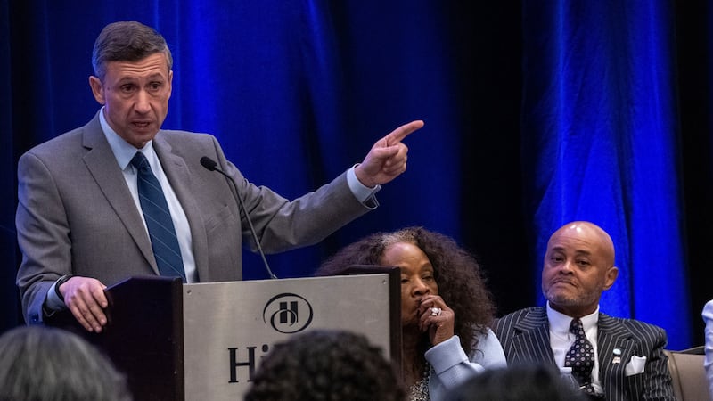 Ken Martin, presidente del Comité Nacional Demócrata, en un evento en Austin, Texas, el 13 de...