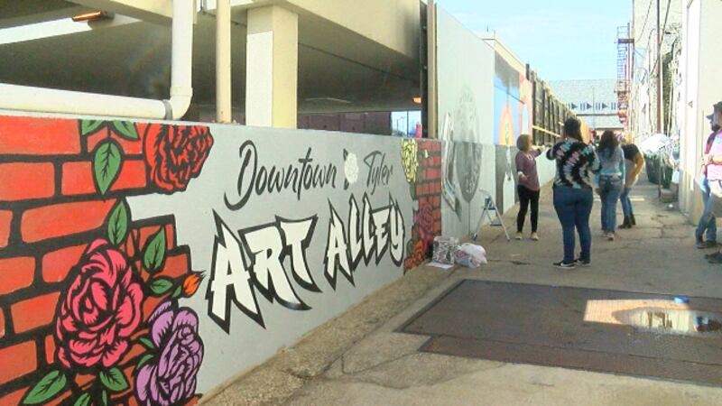 43 local artists are contributing towards Tyler’s Art Alley located next to downtown...