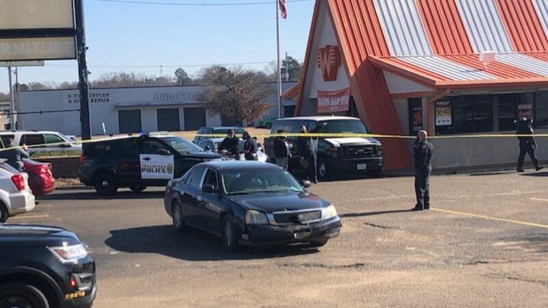 Officers say it happened around 11:35 a.m. A black sedan was shot multiple times at the...