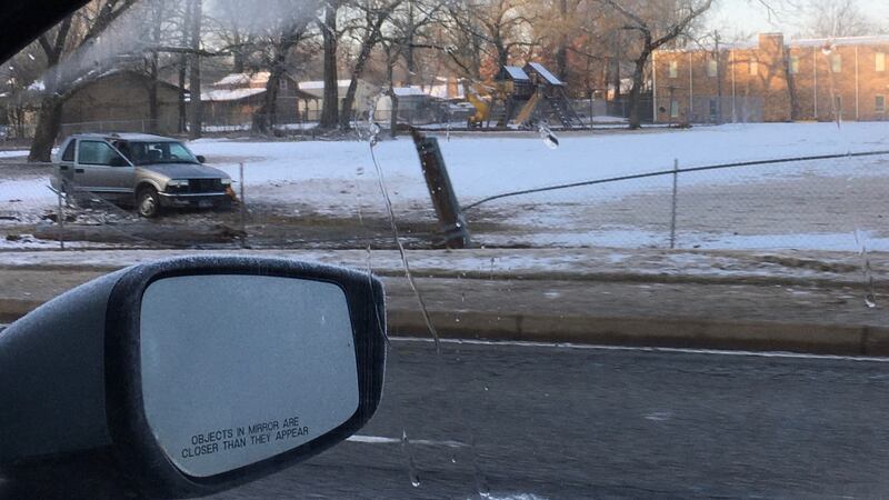 Vehicle loses control crashes into fence on NW Loop 323 in Tyler.