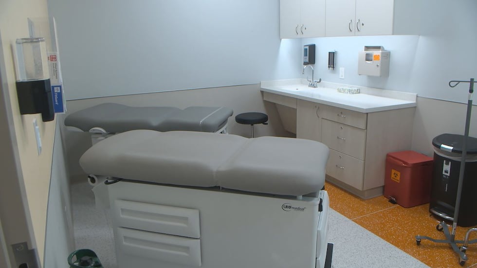 The procedure room inside the new clinic.
