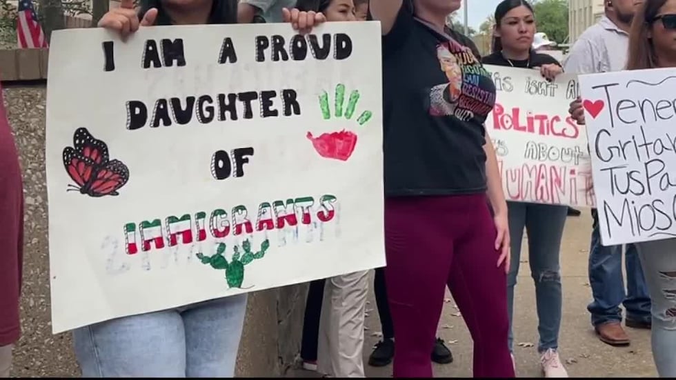 Protesta en Tyler contra el acuerdo adicional con ICE