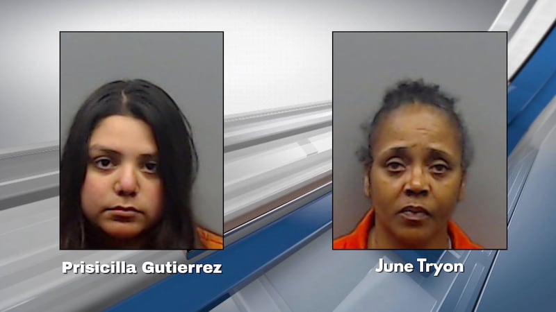 June Tryon, 57, of Tyler, and Prisicilla Gutierrez, 22, of Lindale