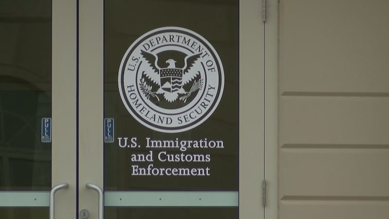 The Clarksville Police Department headquarters served as a staging area for the federal agents