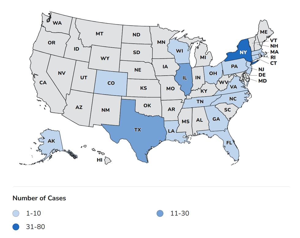 Se han reportado casos de la enfermedad en 17 estados del país.