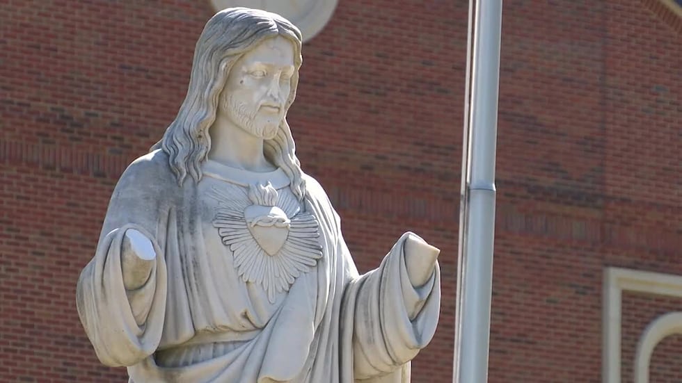Nose, hands hammered off Jesus statue in vandalism at Flint Catholic church
