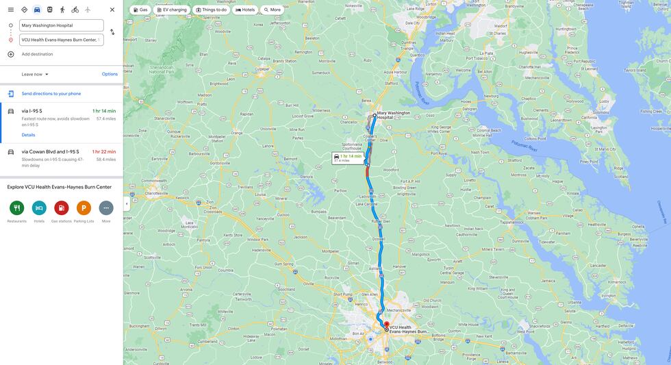 Maryanne y David Harring condujeron casi 100 km para llevar a su hijo de 18 meses al hospital...