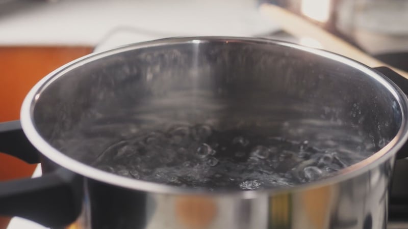 Boiling water