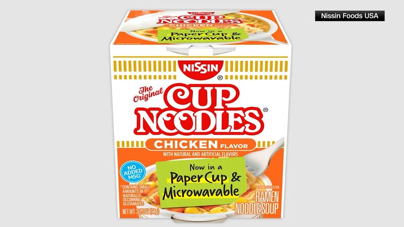 Por primera vez en 50 años, Nissin Foods USA anuncia que sus Cup Noodles tendrán un nuevo envase.