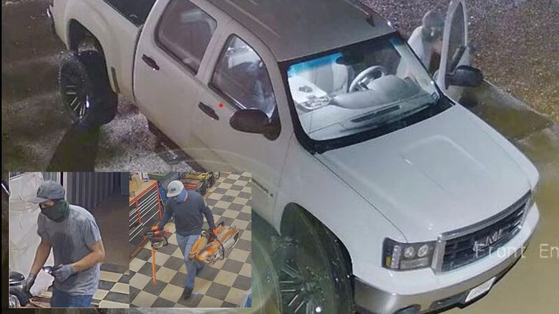 Sospechosos robaron camioneta, miles de herramientas de negocios de Crockett