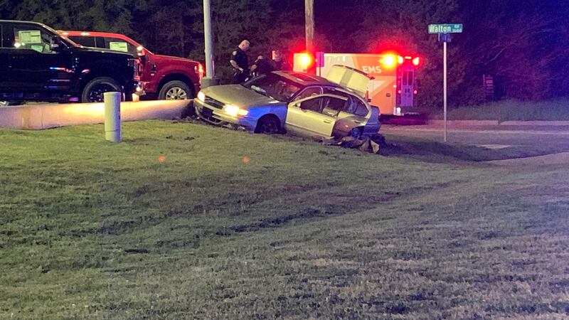 Police officials respond to crash after midnight on SW Loop 323.