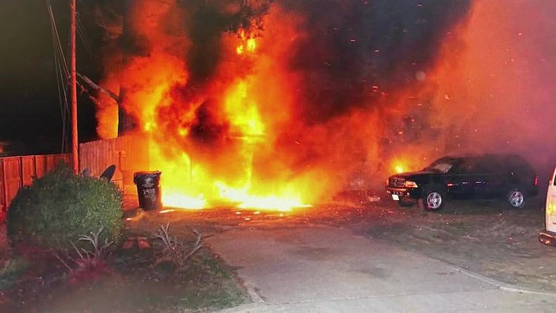 Storage building destroyed, house damaged in Longview fire