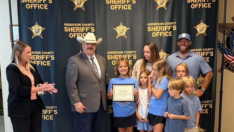 9-year-old recognized for saving siblings in Anderson County fire
