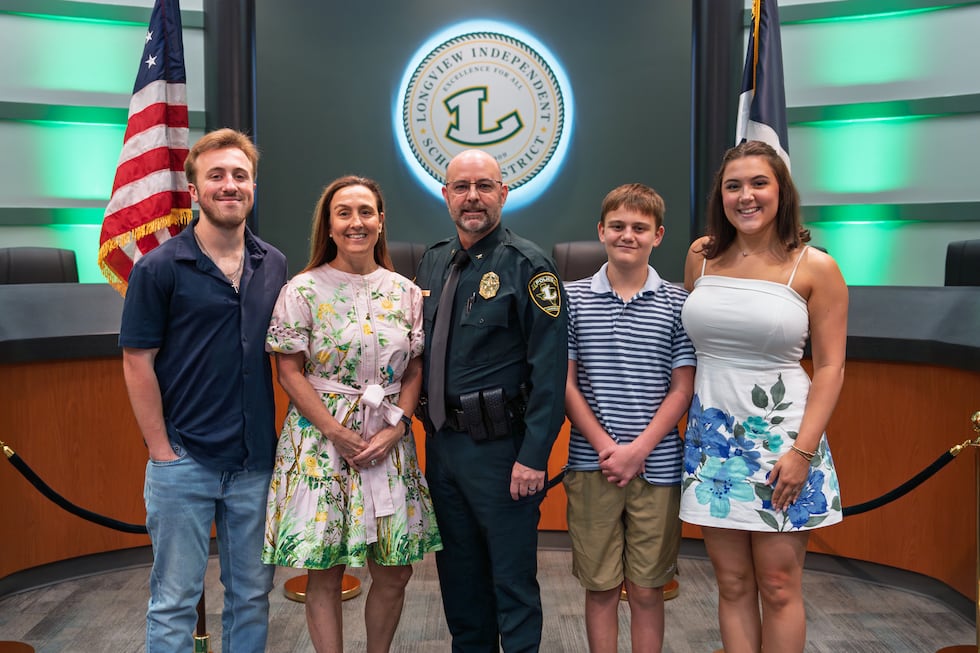 Longview ISD formally launches police department, swears in police chief