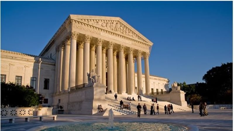 West facade of the Supreme Court Building in Washington.