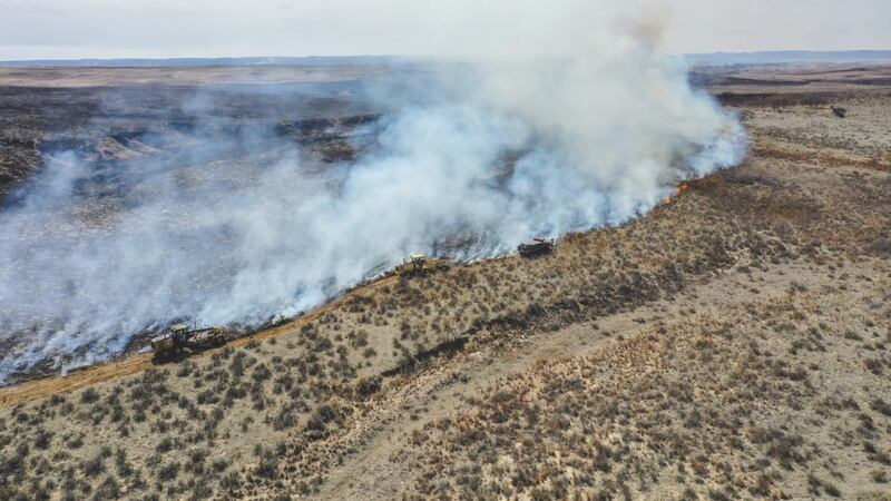 Incendio de Smokehouse Creek al norte de Canadian, Texas.