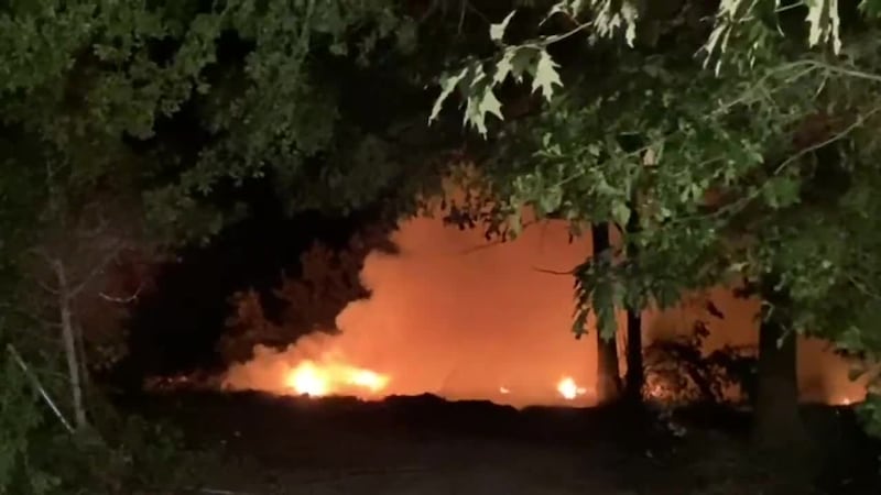 Incendios de llantas en el condado de Upshur