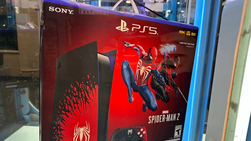 A Sony PlayStation 5 video game console is for sale in Fairfield, Connecticut, on Monday,...