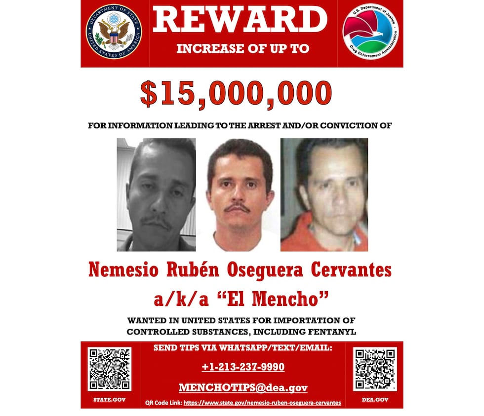 Este cartel de búsqueda publicado el 4 de diciembre de 2024 en el sitio web del Departamento...