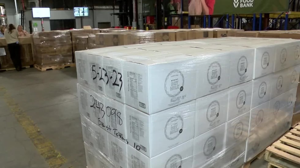 The Church of Jesus Christ of Latter-Day Saints donated 25 pallets of dry goods to the East...