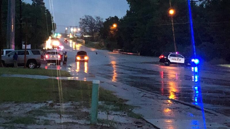 Various streets have been closed in Longview due to flooding.