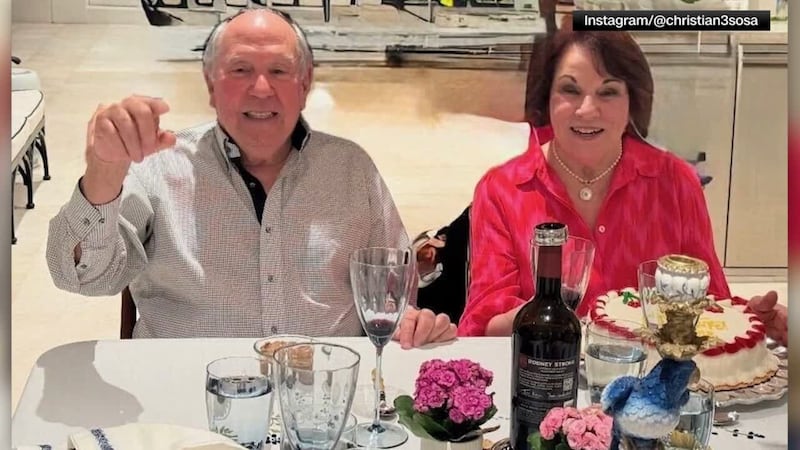 Mario and Lily Lamar and their two grandchildren, Christian Sosa and Sophie Sosa, were flying...