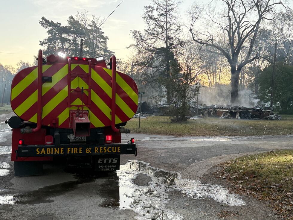 A fire has destroyed a Kilgore home after the sound of an explosion was reported Tuesday morning.