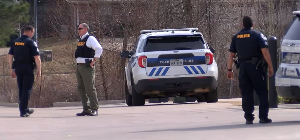 A Tyler SWAT team responded to the 1000 block of McClenny Drive after an officer heard a gunshot.